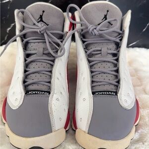 Jordan retro 13 Athletic Shoes - Gray, White, Red